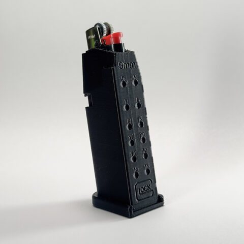 Case Pente 9mm + Isqueiro Bic P