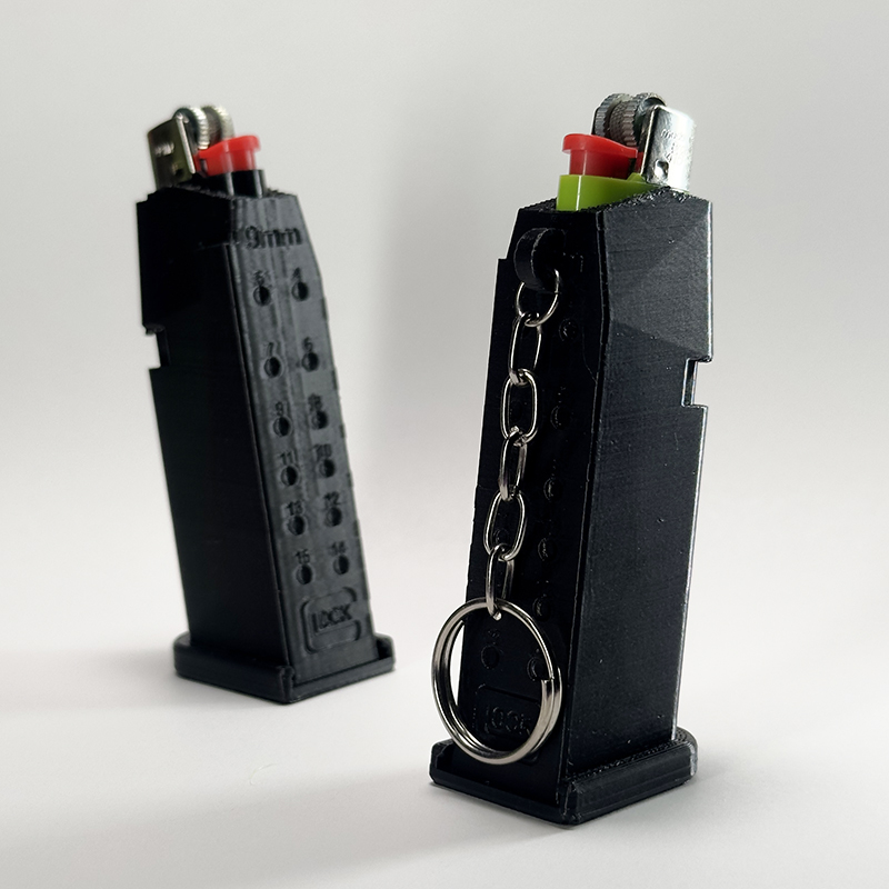 Case Pente 9mm + Isqueiro Bic P