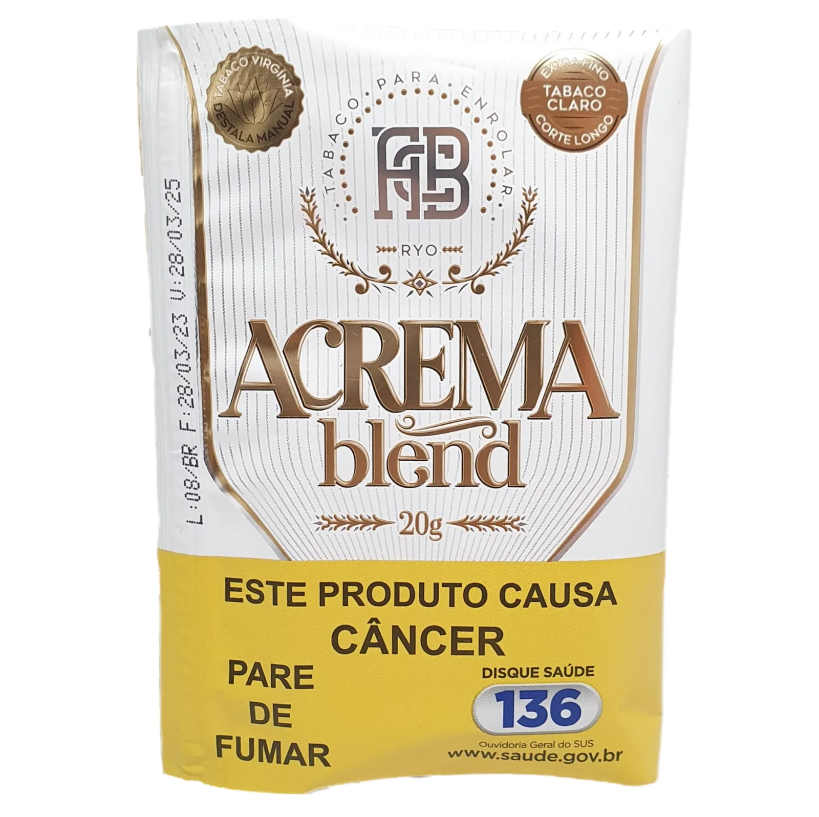 Tabaco Acrema Blend Original Hash 20g